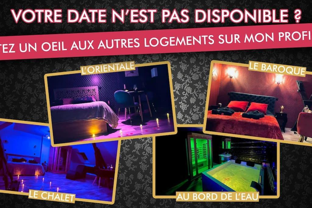 Love Room L' Orientale / Jacuzzi / Sauna Chateau-Landon Exterior foto